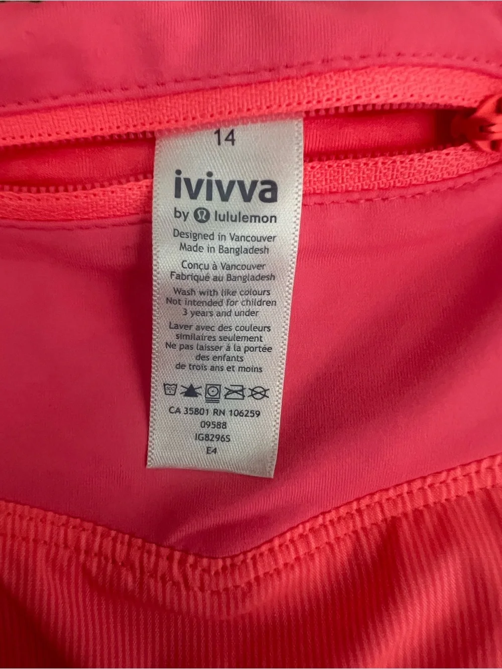 Lululemon Ivivva Girls Pleated Active Skort - Hot Pink Size 14